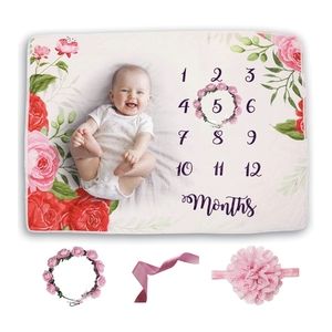 Baby milestone blanket